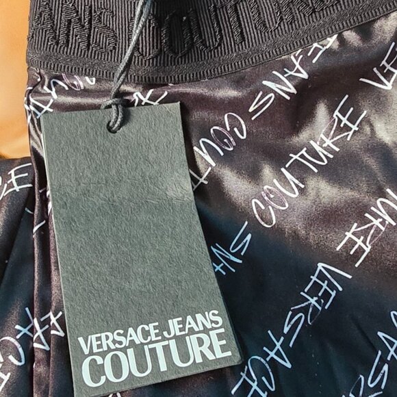 SOLD Versace Jeans Couture Logo Band Leggings Black - Size 40 (US 4) - $225 MSRP - Picture 5 of 8